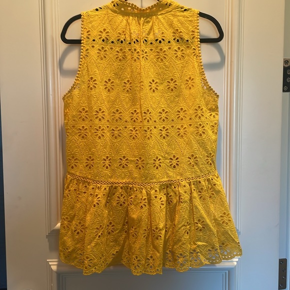 Kate Spade Laser Cut Floral Tank Top Blouse - Picture 4 of 4